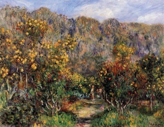 Pierre-Auguste Renoir Landscape with Mimosas